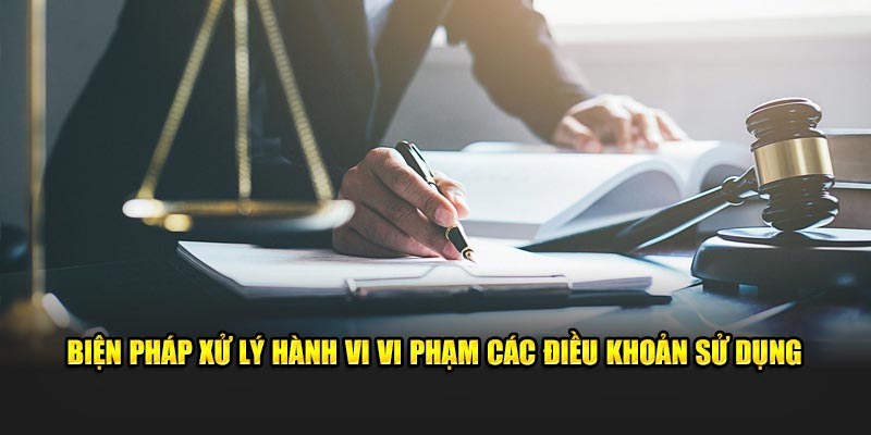 Biện pháp xử lý hành vi vi phạm các điều khoản sử dụng